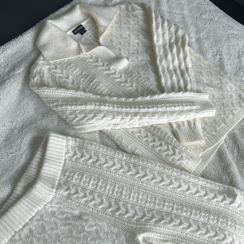 Cream sweater set